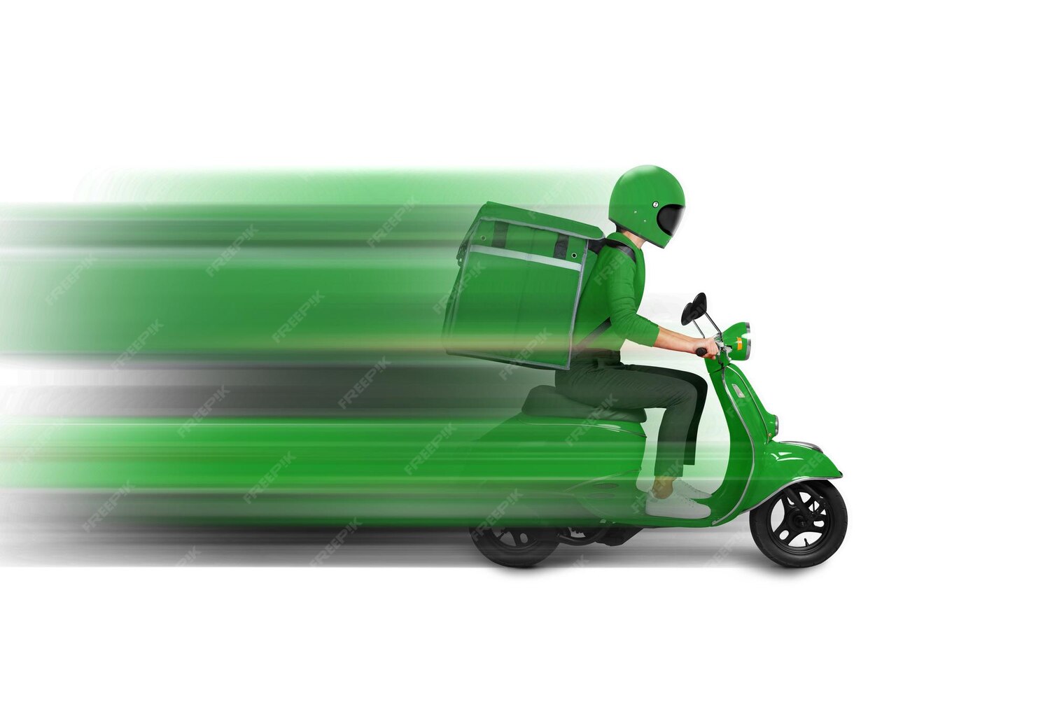 livraison moto vert